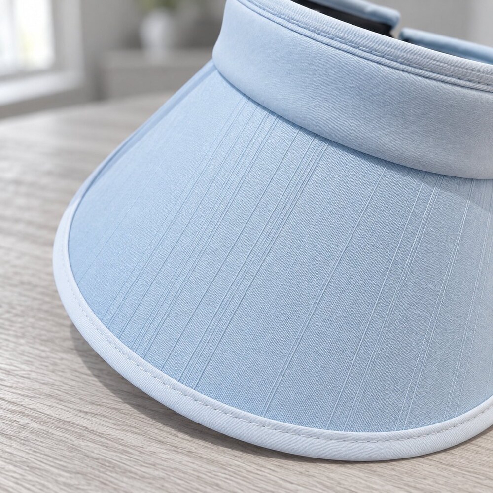 CHANEL Light Blue Logo Sun Visor - Picture 6 of 6